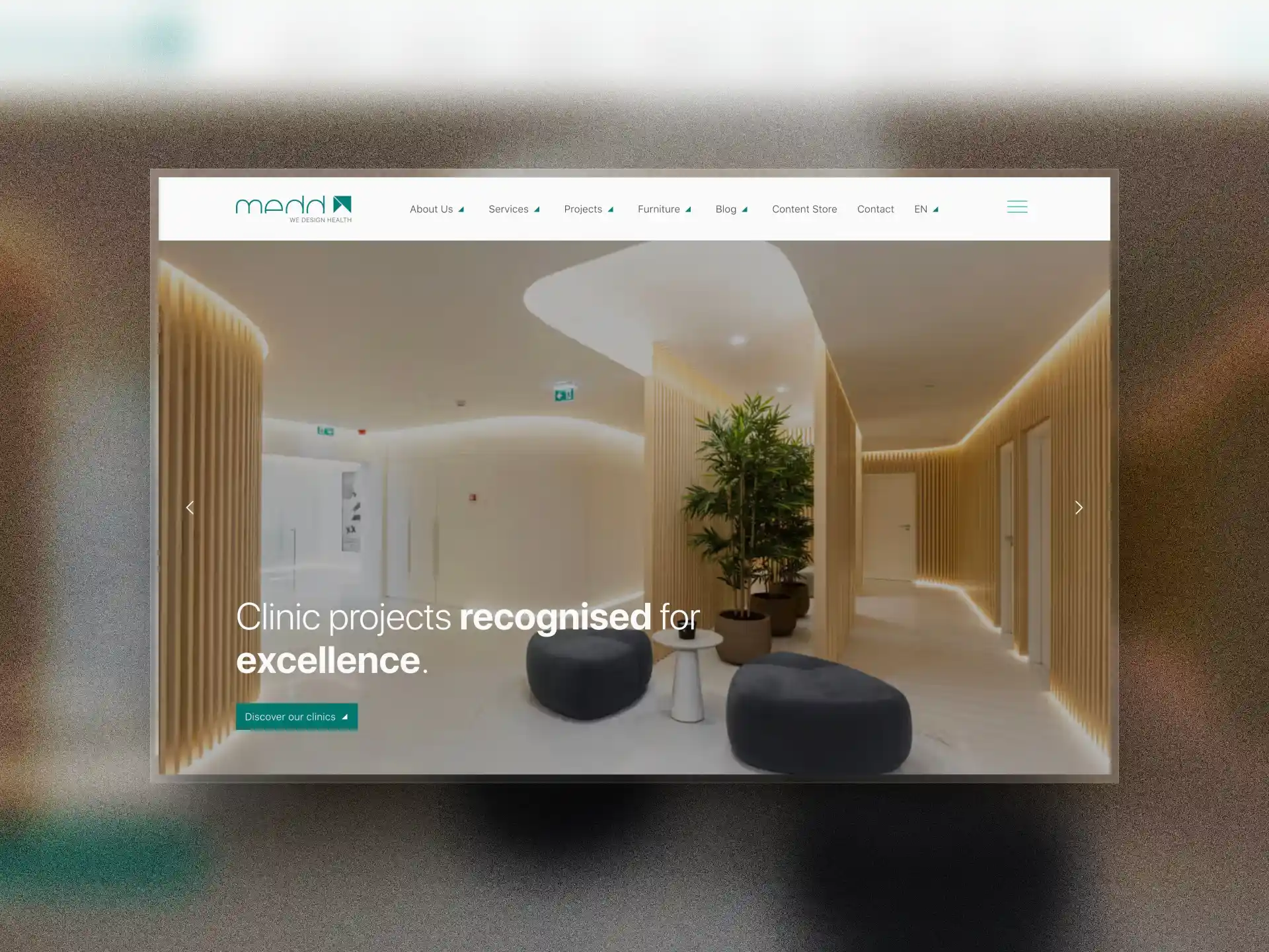 Captura del sitio web de Medd Design