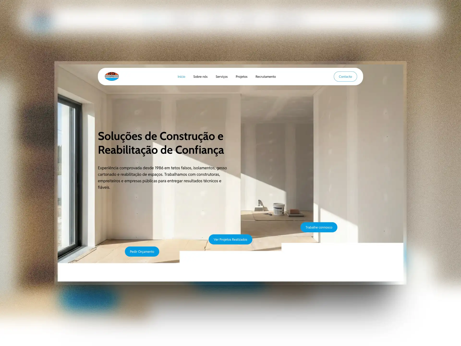 Captura del sitio web de Ramalho & Gonçalves